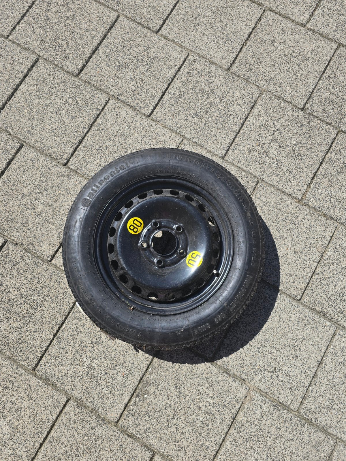 Continental Thuiskomer 125/90/R15, Ophalen, Nieuw