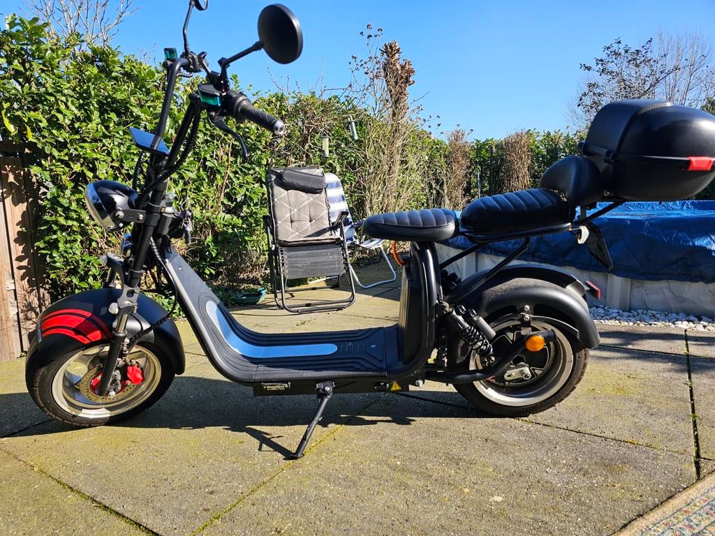 Stoere E-chopper met slechts 1500 km op de teller!, Fietsen en Brommers, Snorfietsen en Snorscooters, Overige merken, Elektrisch