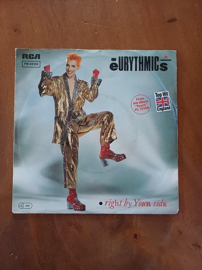 Eurythmics - Right By Your Side - Single - Vinyl, Cd's en Dvd's, Gebruikt, 7 inch, Ophalen of Verzenden, Pop