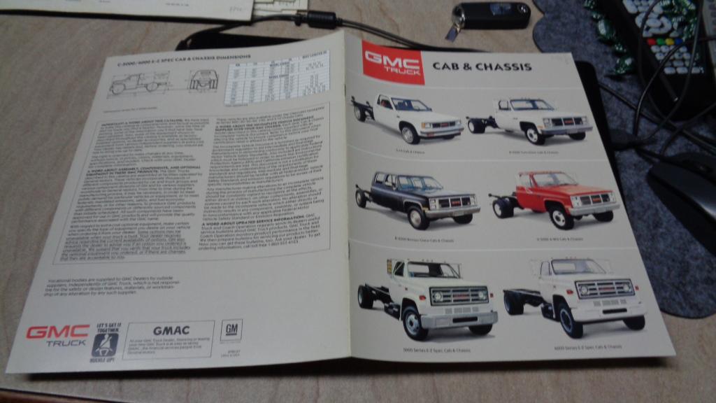 ZELDZAME  USA Folder  GMC  TRUCKS   1987, Verzenden, Nieuw, Overige merken