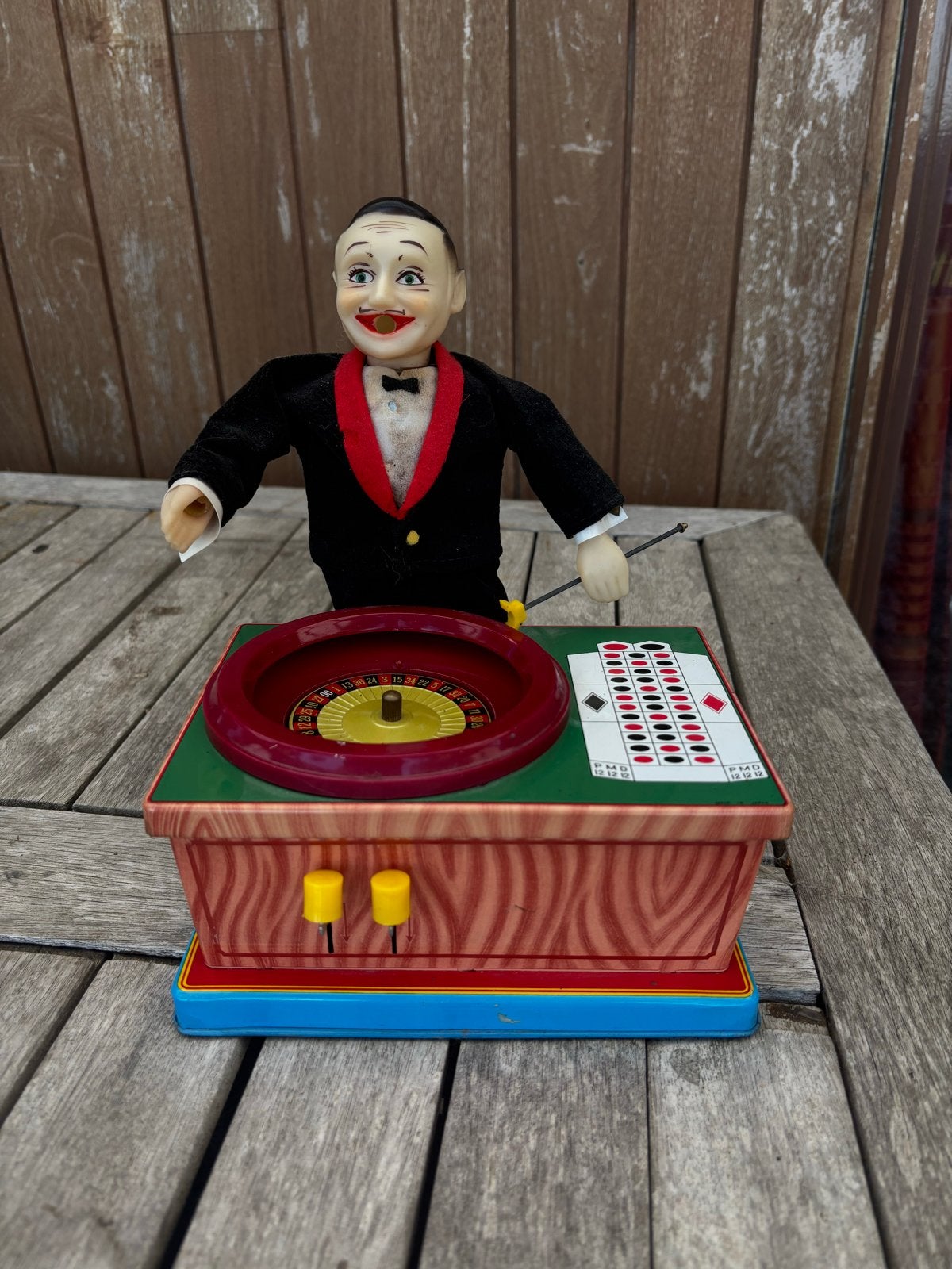 Vintage Roulette Spel met Croupier Pop - Compleet, Drie of vier spelers, Ophalen, Gebruikt