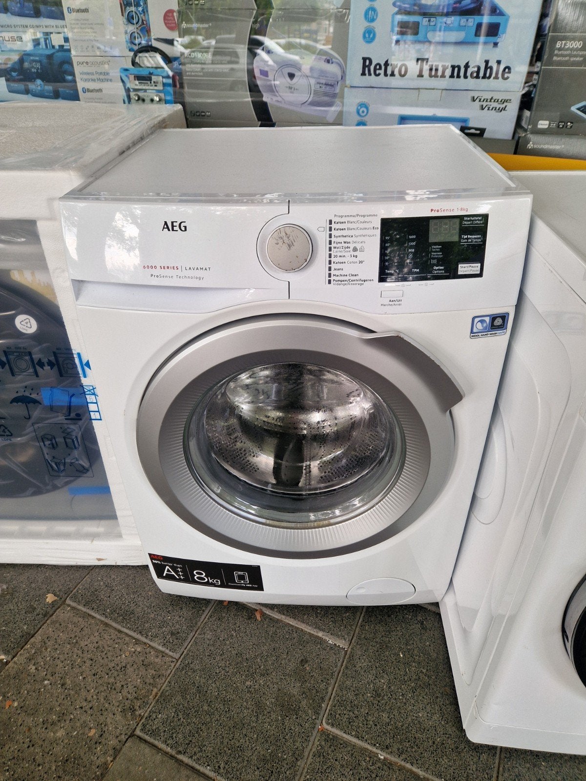 Zo goed als nieuwe AEG wasmachine 8 kg 1400 toeren, Ophalen, 1200 tot 1600 toeren, 8 tot 10 kg, Zo goed als nieuw