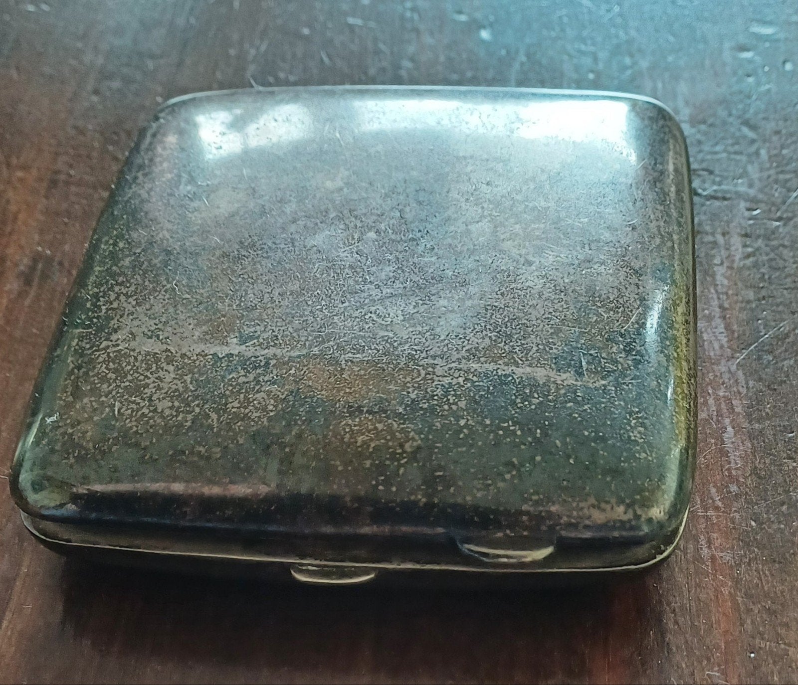 Vintage Engels Sigarettendoosje – EPNS Verzilverd, Ophalen