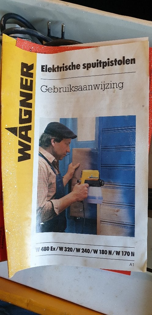 Wagner W170 elektrisch spuitpistool airless in doos, Ophalen of Verzenden, Gebruikt, Verfspuit of Verfpomp