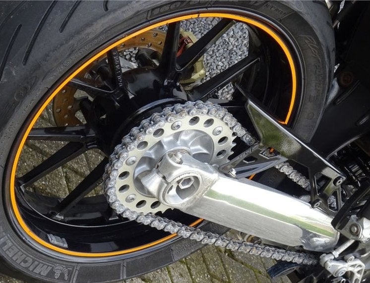 ktm duke 2 lc4 640 frame wielen carbon akrapovic voorvork, Ophalen, Gebruikt