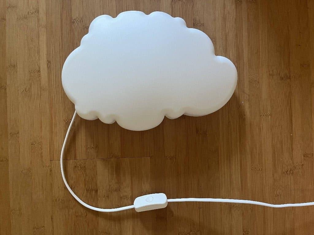 IKEA Upplyst Wolken wandlamp, kinderkamerlamp, Ophalen of Verzenden, Zo goed als nieuw, Wit, Ophangbaar