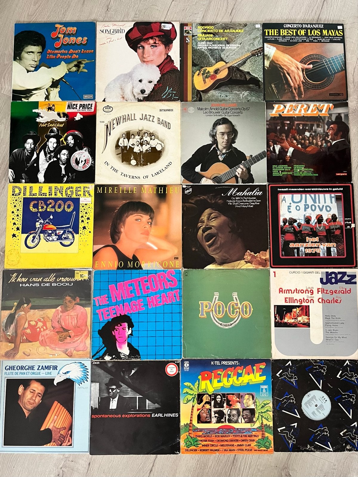 Partij van 20 LP’s Pop Reggae Jazz Vocal Gitaar Instrumental, LP, Gebruikt, Pop, Ophalen of Verzenden
