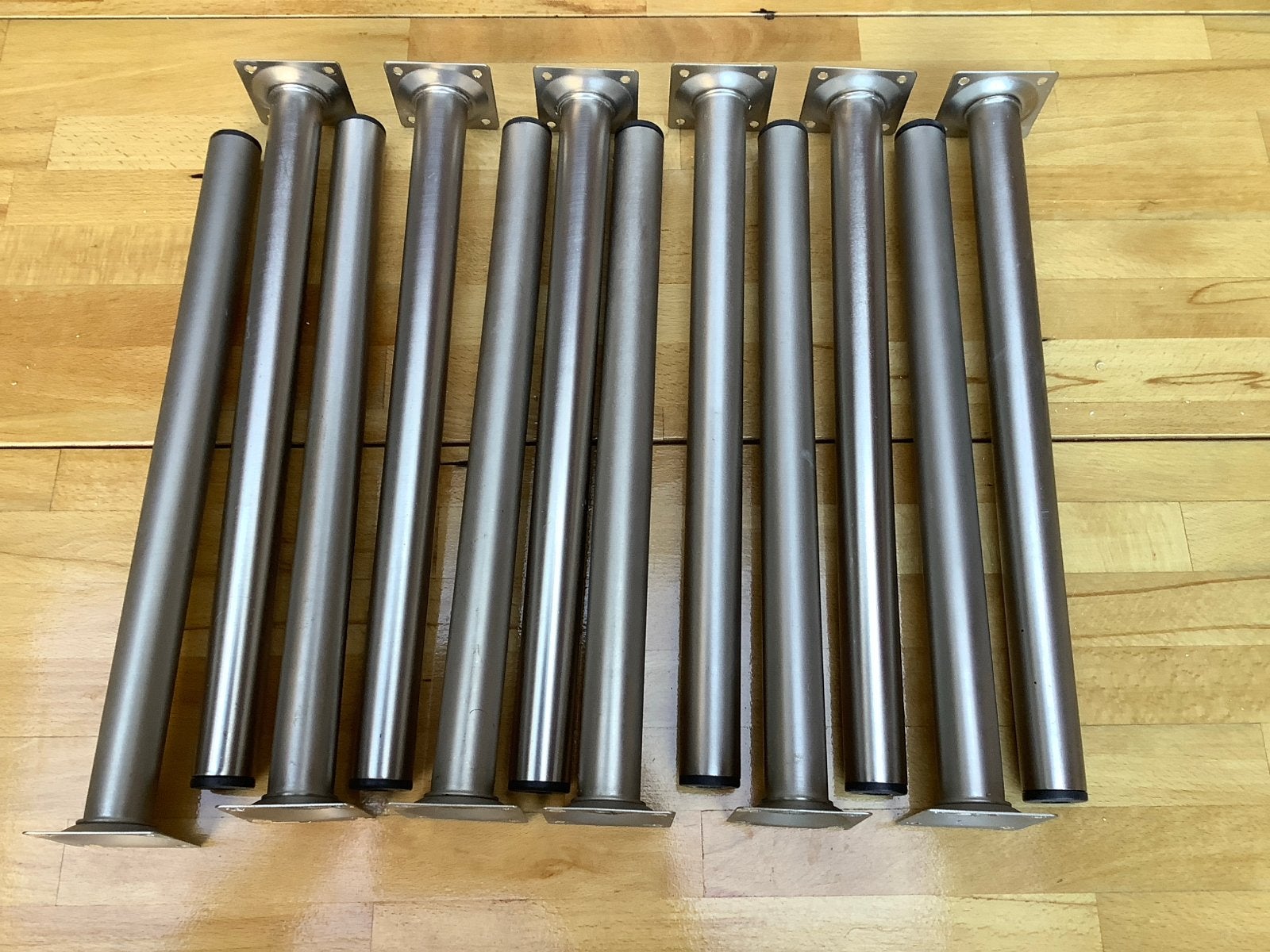 RVS Meubelpoten / Tafelpoten - Zo goed als nieuw. 12 stuks., Ophalen, Tafelpoot, Rond, Minder dan 50 cm
