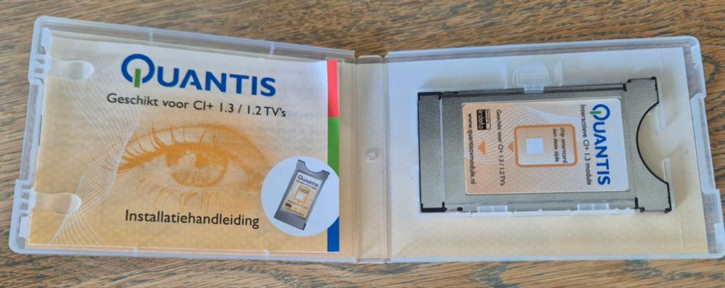 Quantis CI+ 1.3 module voor Ziggo en satellietontvangst, Audio, Tv en Foto, Ophalen of Verzenden, Gebruikt