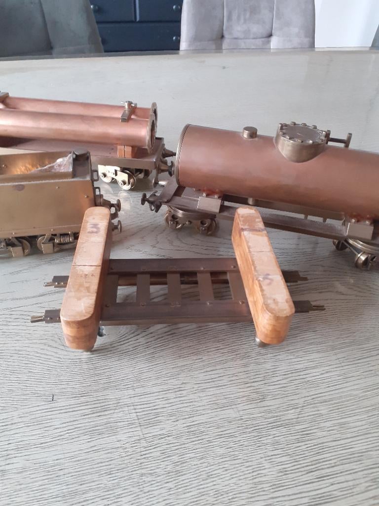 Koperen/messing oid trein set, Antiek en Kunst, Ophalen