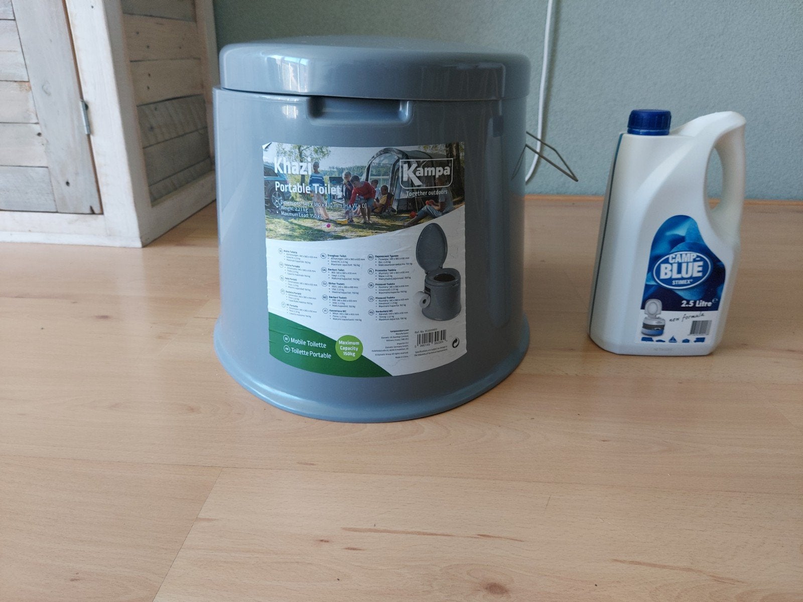 Khazi Draagbaar Toilet - Ideaal voor Kamperen en Reizen, Ophalen, Zo goed als nieuw