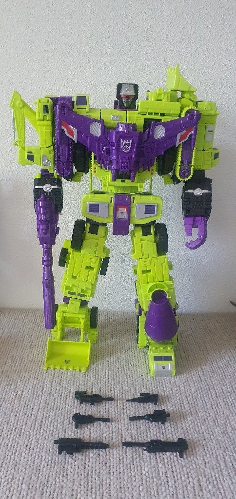 transformers takara unite warriors devastator, Verzamelen, Transformers, Overige generaties, Ophalen of Verzenden, Zo goed als nieuw