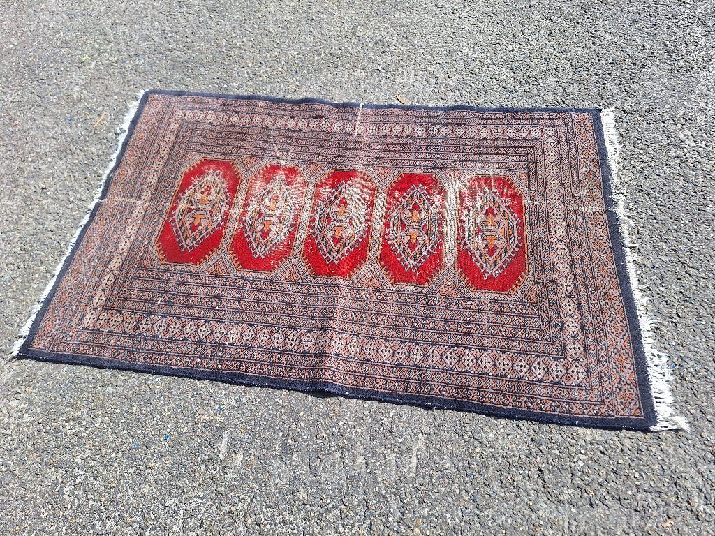 vloerkleed tapijt, Ophalen, Gebruikt, 100 tot 150 cm, Blauw