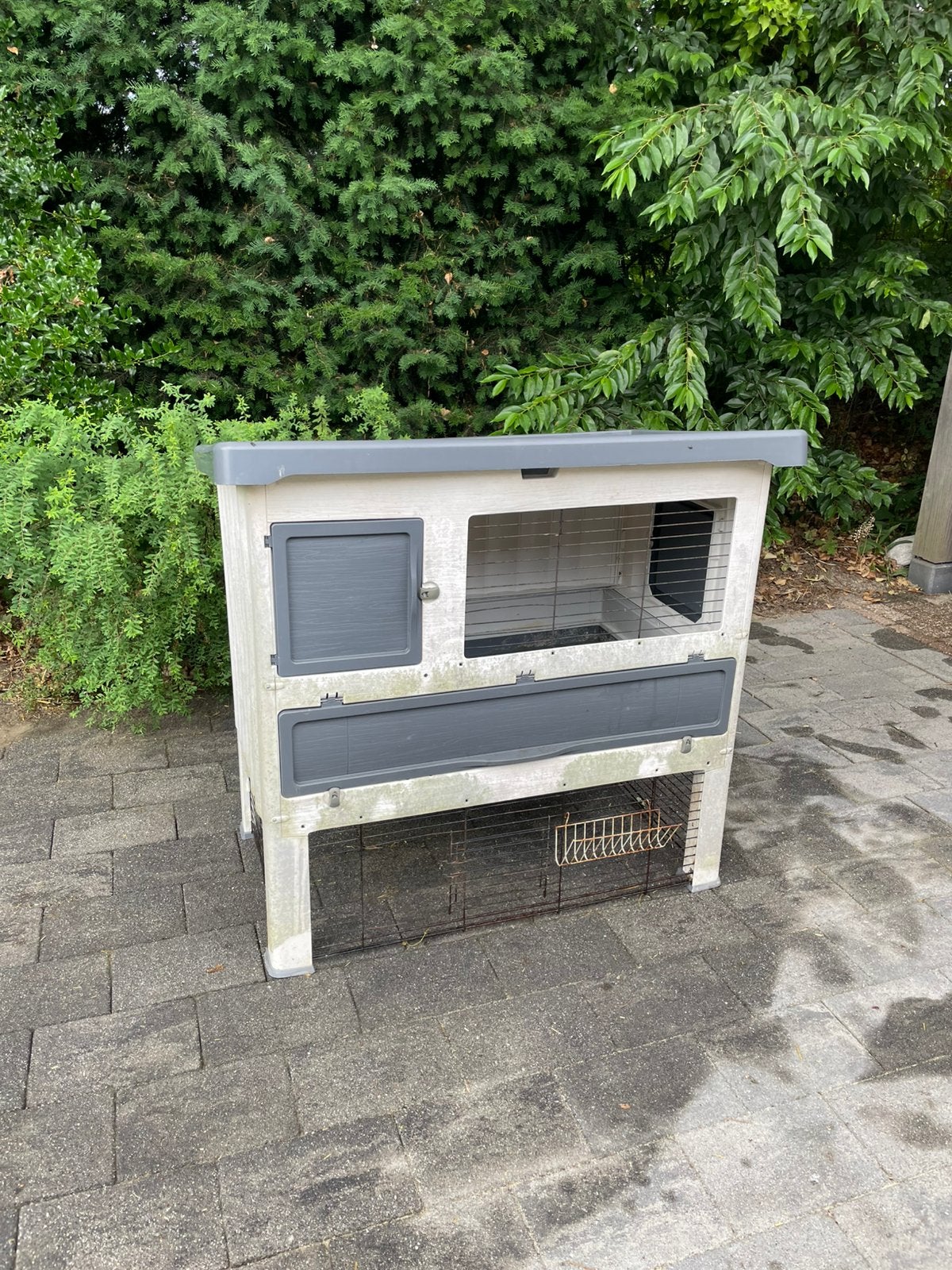 Konijnenhok evt. met gratis extra ren, Dieren en Toebehoren, Knaagdieren en Konijnen | Hokken en Kooien, Ophalen, 90 cm of meer