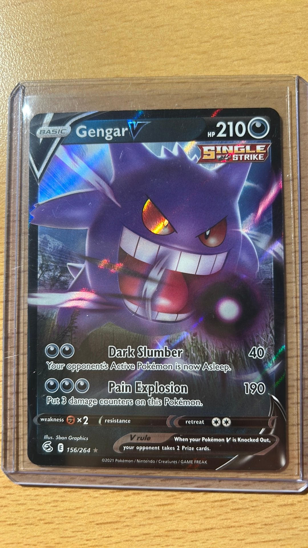 Gengar V 156/264, Ophalen of Verzenden, Zo goed als nieuw