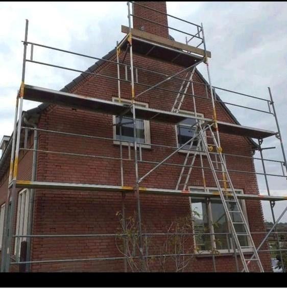 Complete Layher blitz gevelsteiger, Ophalen, Gebruikt, Gevelsteiger, 5 meter of hoger
