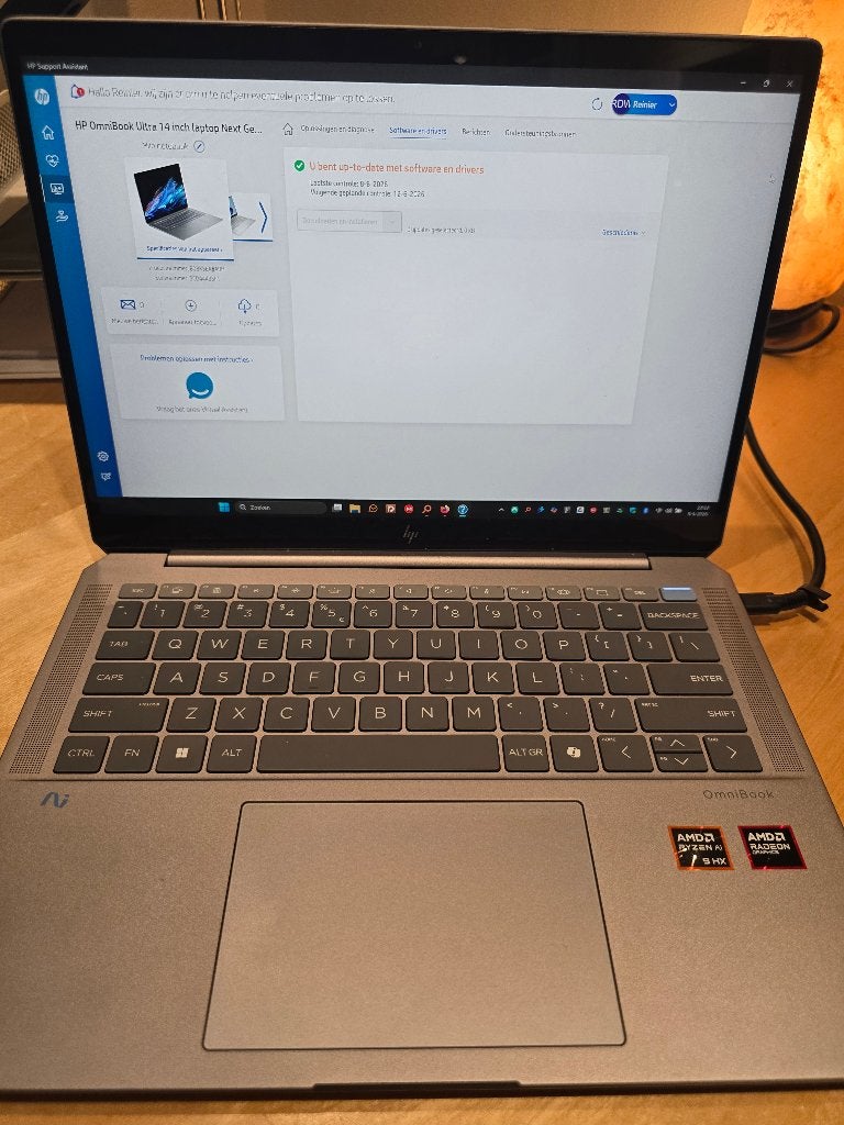 HP OmniBook Ultra 14-fd0070nd –Ryzen AI 9 HX – 32GB RAM–1TB, Computers en Software, Ophalen of Verzenden, Zo goed als nieuw, HP