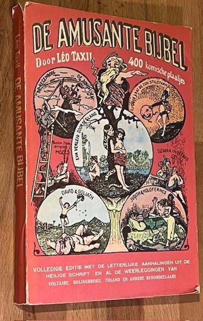 Léo Taxil. De Amusante Bijbel. 400 Komische plaatjes. 1970, Boeken, Literatuur, Gelezen, Nederland, Ophalen of Verzenden