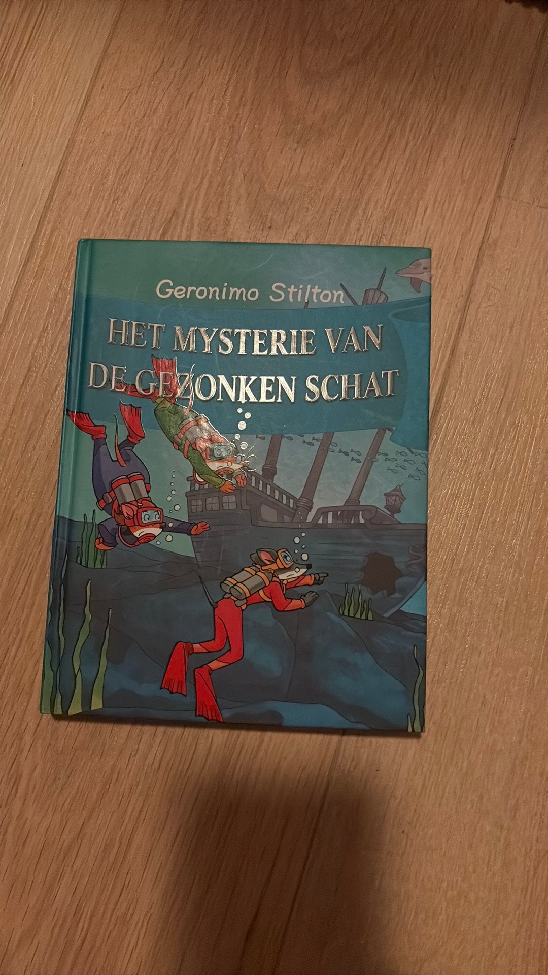 Geronimo Stilton - Het mysterie van de gezonken schat, Fictie algemeen, Geronimo Stilton, Ophalen of Verzenden, Zo goed als nieuw