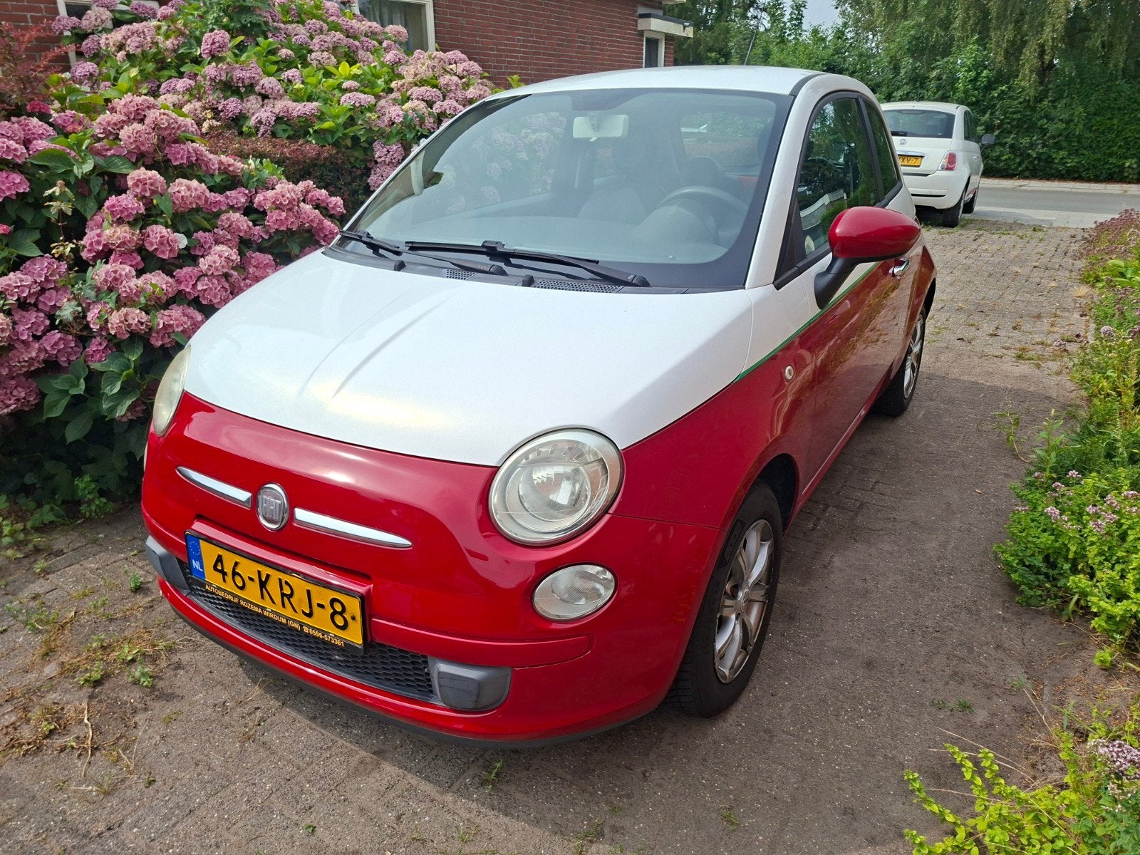 Fiat 500 1.2 C 2010 Rood, Stof, 1242 cc, 4 cilinders, 840 kg