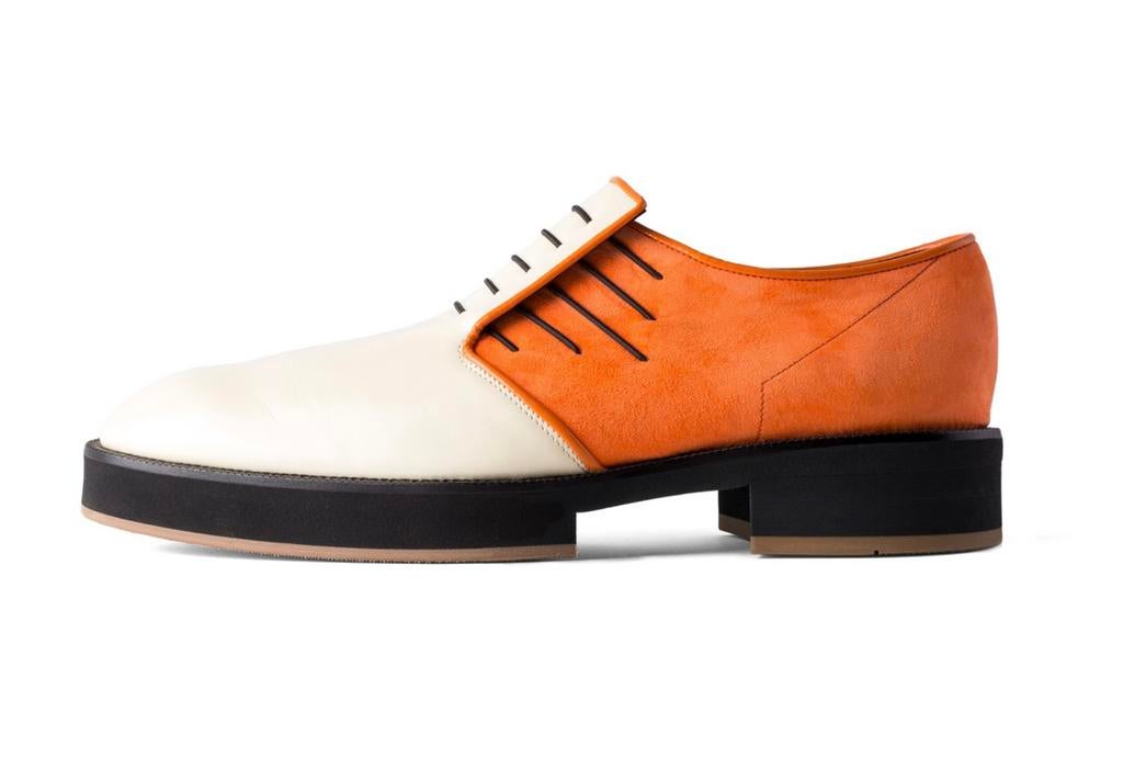 NIEUW Ledge Shoes Instapper Ilio Orange EU 45 Wit/Oranje, Loafers, Overige kleuren, Verzenden, Nieuw