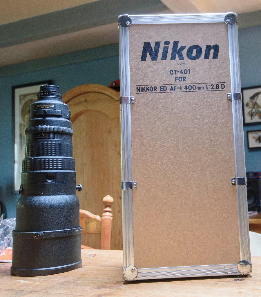 Nikkor AF-I 400mm f2.8, Ophalen of Verzenden, Gebruikt, Telelens
