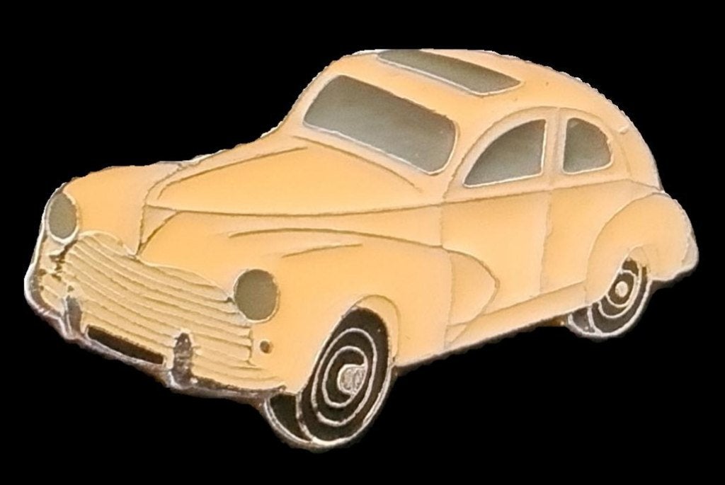 Peugeot type 203- creme emaille, Verzamelen, Verzenden, Nieuw, Transport, Speldje of Pin