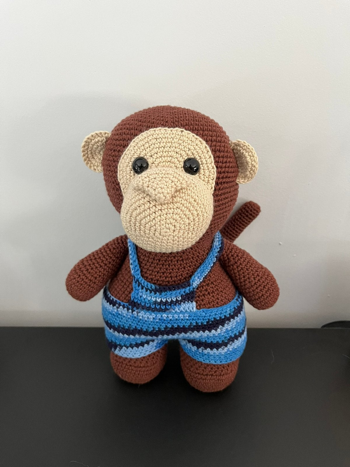 Gehaakte aap, Kinderen en Baby's, Speelgoed | Knuffels en Pluche, Overige merken, Nieuw, Ophalen of Verzenden, Middelgroot (20 tot 80 cm)