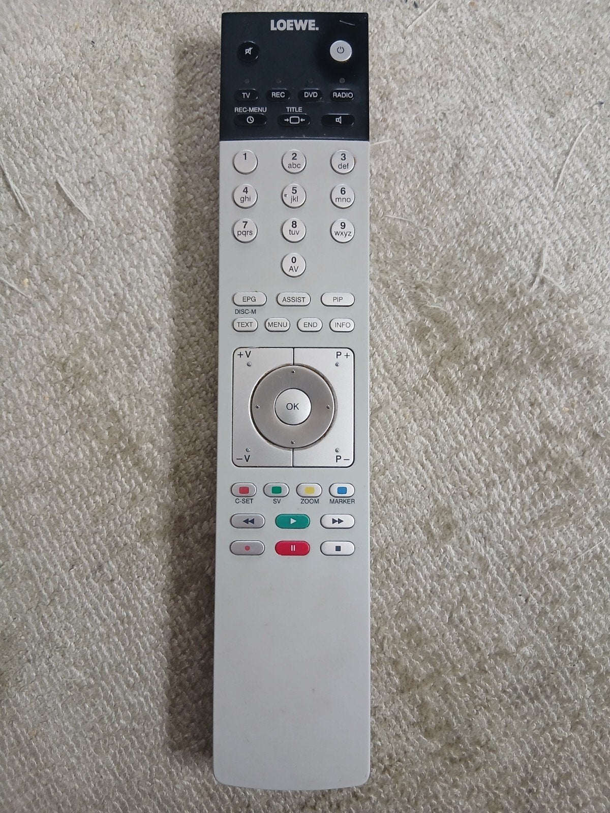 Loewe afstandsbediening 89950A10, Ophalen of Verzenden, Gebruikt, Origineel, Dvd