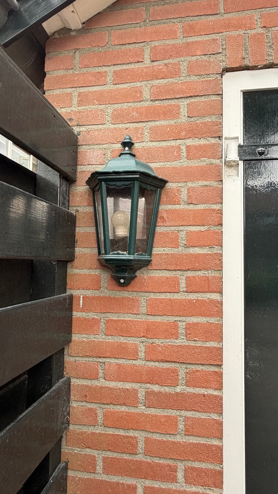 4x Buitenlampen - Klassiek Groen Design, Ophalen, Overige materialen, Gebruikt, Wandlamp