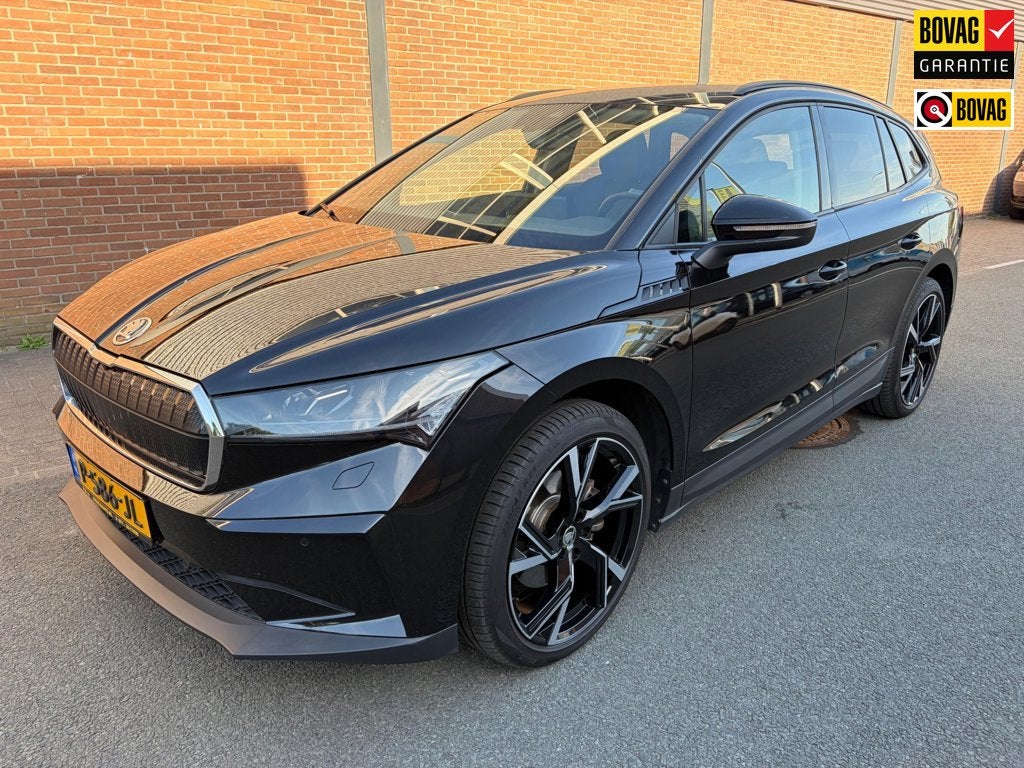 Skoda Enyaq iV 60, Auto's, Parkeersensor, Gebruikt, 179 pk, Zwart