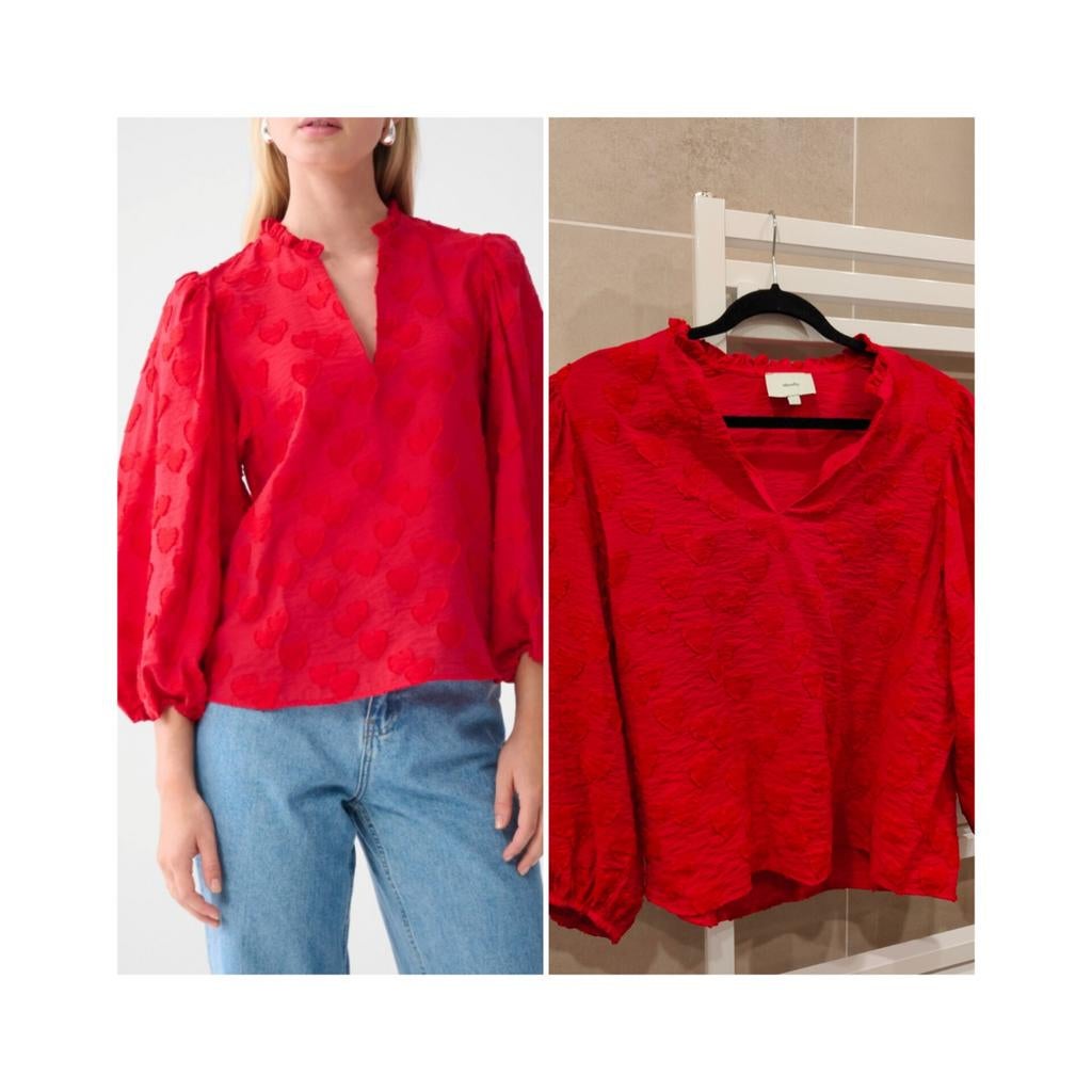 Shoeby Hartjes Blouse Maat L - Gloednieuw, Kleding | Dames, Blouses en Tunieken, Ophalen of Verzenden, Nieuw