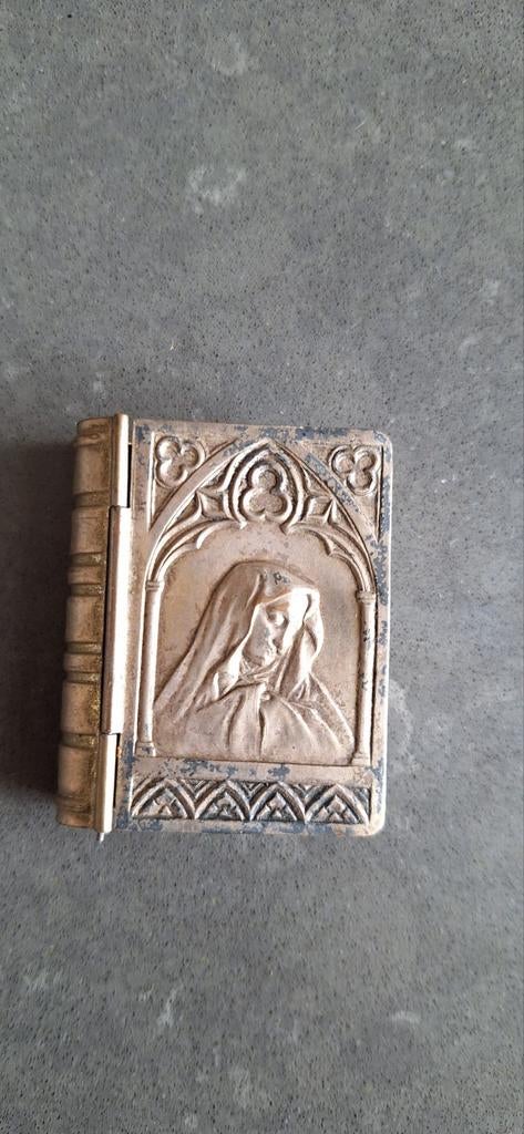 Antieke Rozenkrans in Religieus Boekje - Maria Medaillon, Antiek en Kunst, Antiek | Religie, Ophalen of Verzenden