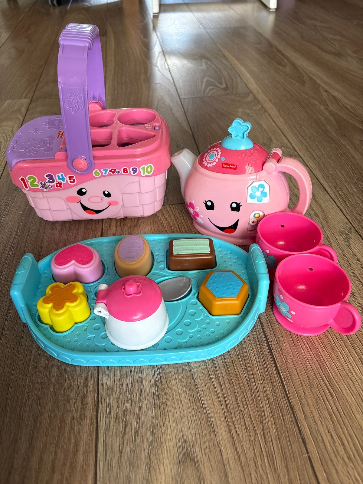 Fisher-Price theeservies en vormen Picknickmand &, Ophalen, Gebruikt, Speelset, Met geluid