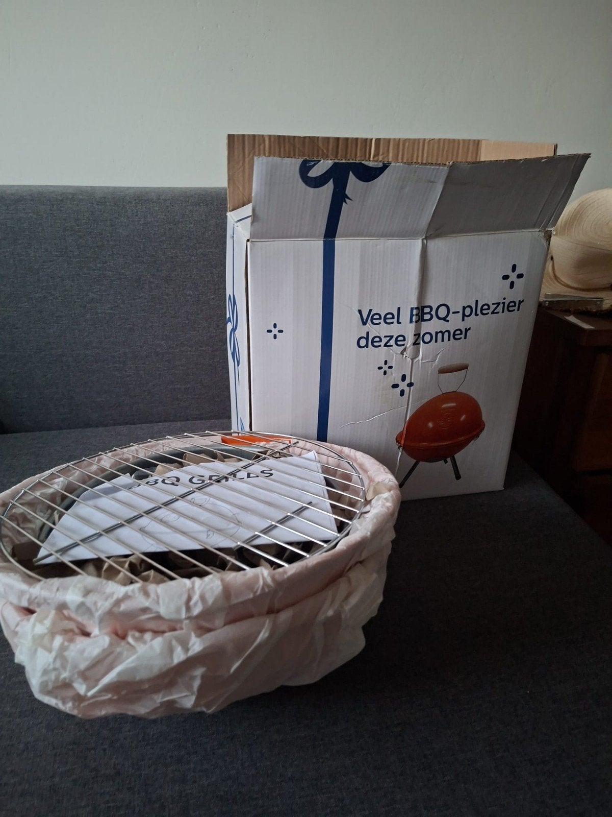 Philips compacte BBQ Grill - zo goed als nieuw, Ophalen of Verzenden, Zo goed als nieuw, Philips
