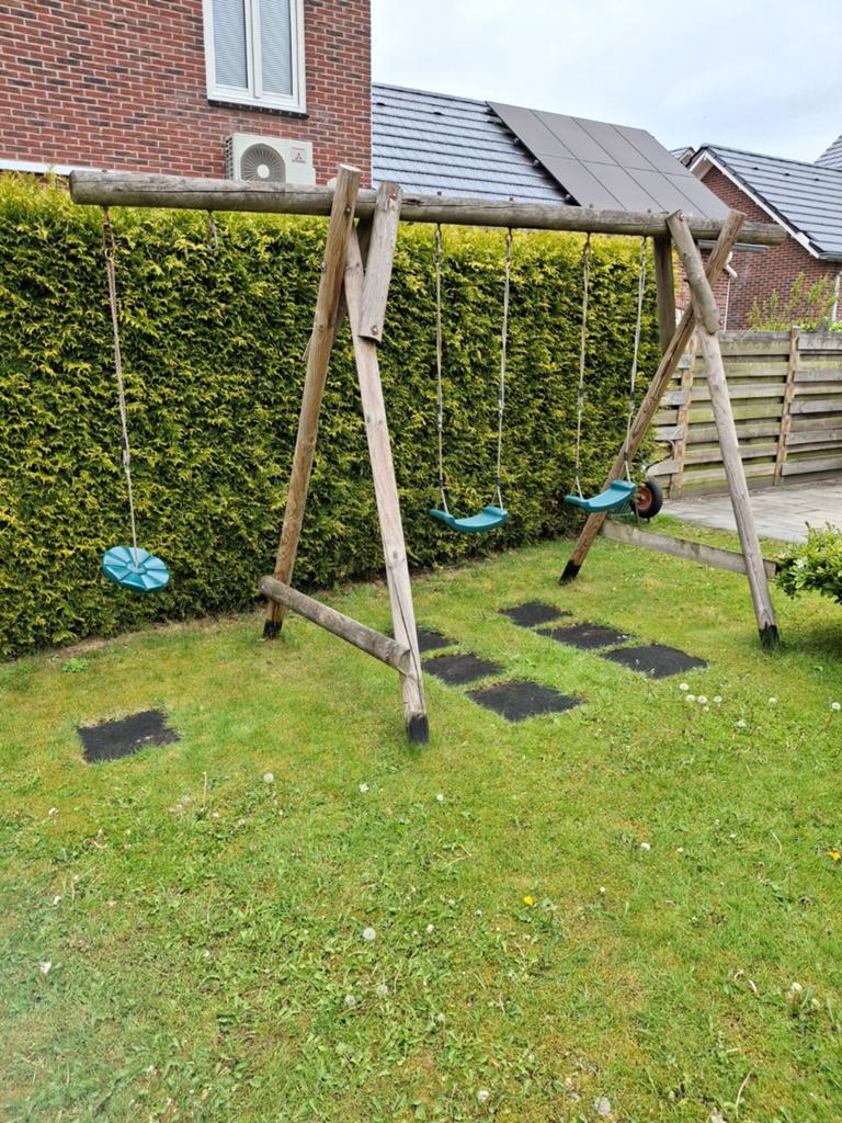 Houten schommel, Kinderen en Baby's, Speelgoed | Buiten | Speeltoestellen, Ophalen of Verzenden, Gebruikt, Schommel
