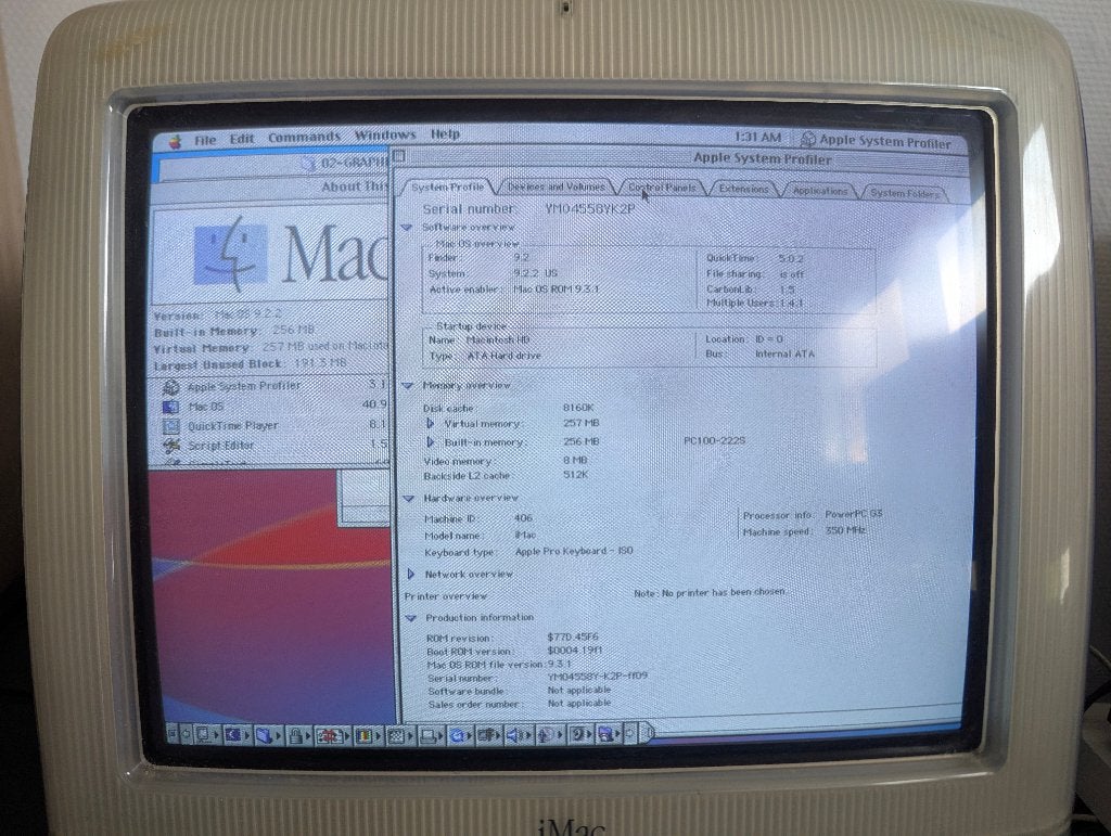 Apple iMac 350Mhz Power PC G3 256MB RAM 7GB HDD, Computers en Software, Vintage Computers, Ophalen, Apple Macintosh