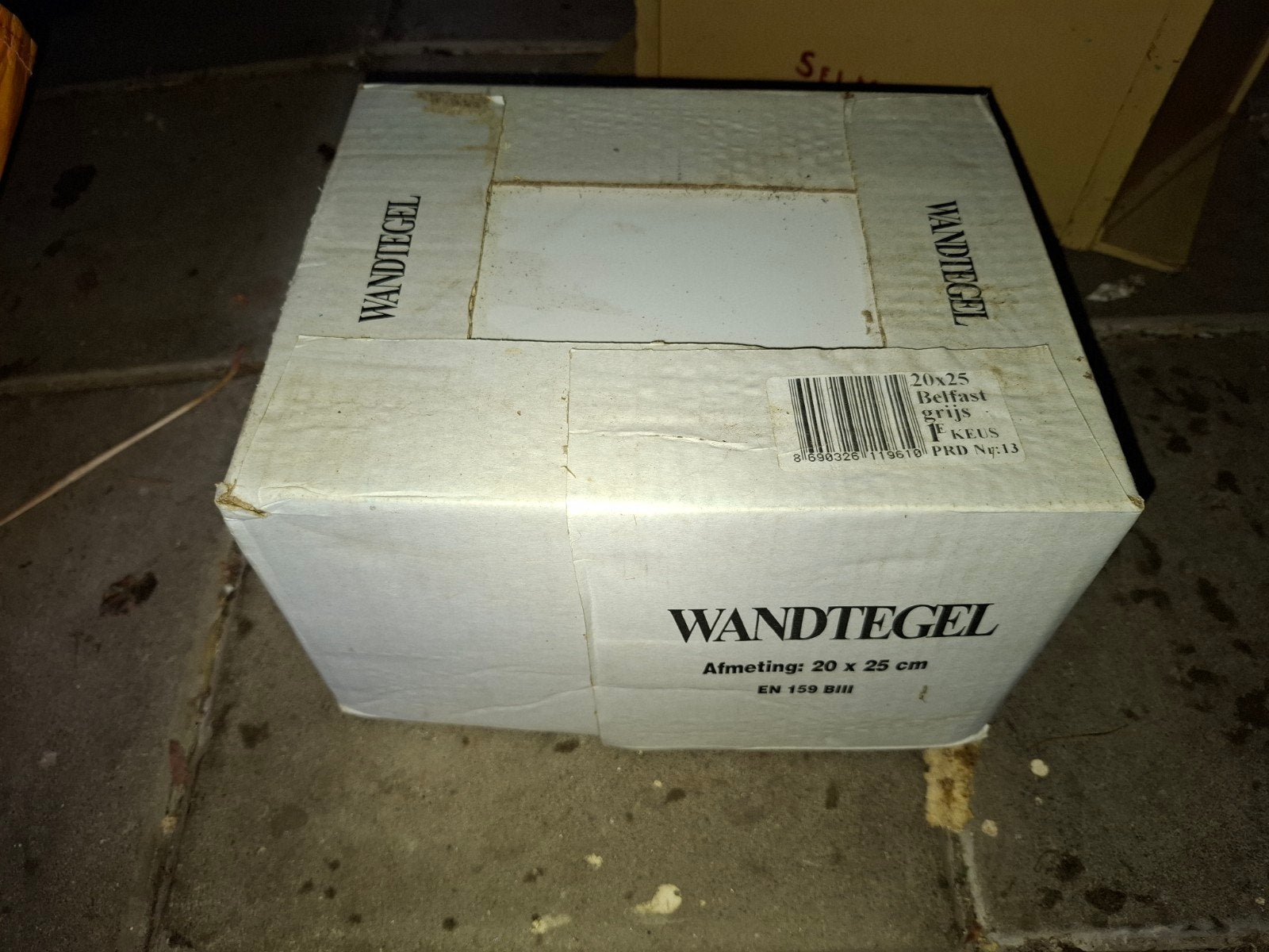 Wandtegel Belfast grijs 20x25 cm, Doe-het-zelf en Verbouw, Ophalen