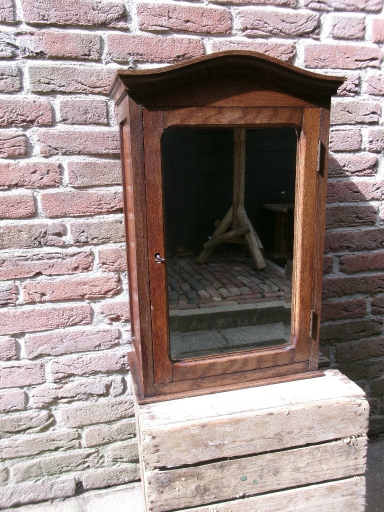 Prachtig jaren 40/50 Frans wandkastje met spiegel, Ophalen of Verzenden