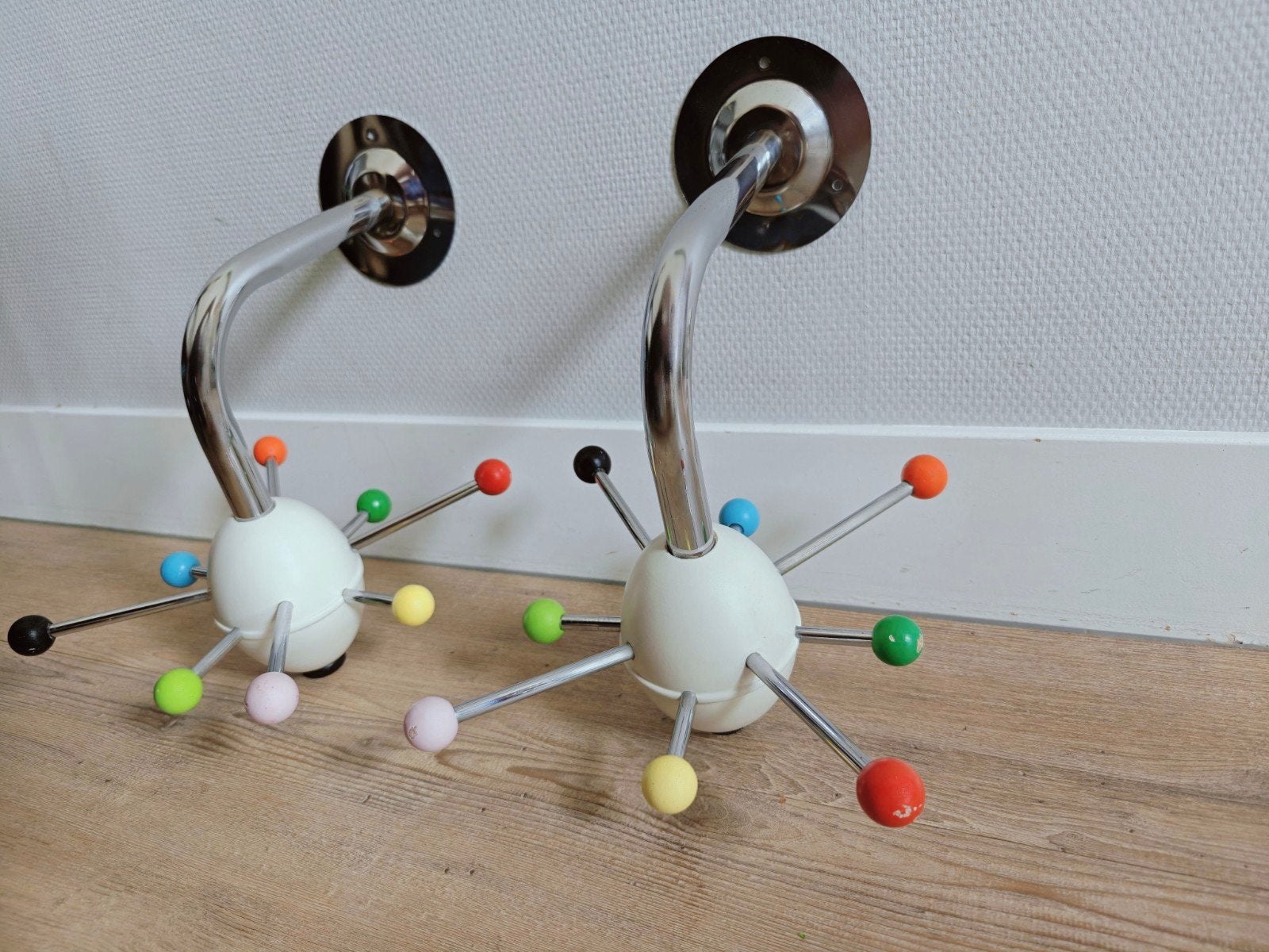 Set van 2 Ikea Vintage Sputnik kapstokken, Huis en Inrichting, Woonaccessoires | Kapstokken, Wandkapstok, Ophalen of Verzenden
