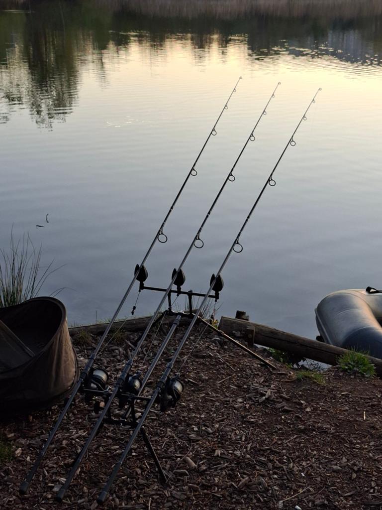 Fox 3x Horizon X Abbreviated 3.60m 12ft 50mm startoog, Ophalen, Werphengel