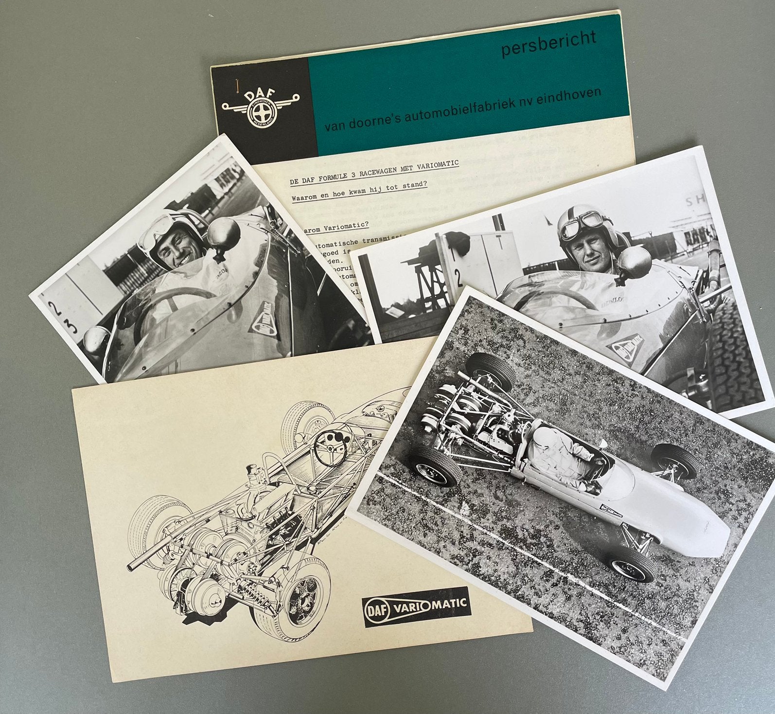 Persbericht en -foto’s DAF formule 3, Ophalen of Verzenden, Gelezen, Overige merken