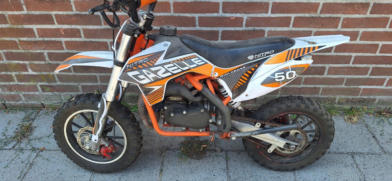 50cc Pitbike met extra onderdelen en 2e pitbike - Defect, Fietsen en Brommers, Minibikes, Midibikes en Pitbikes, Ophalen, Gebruikt