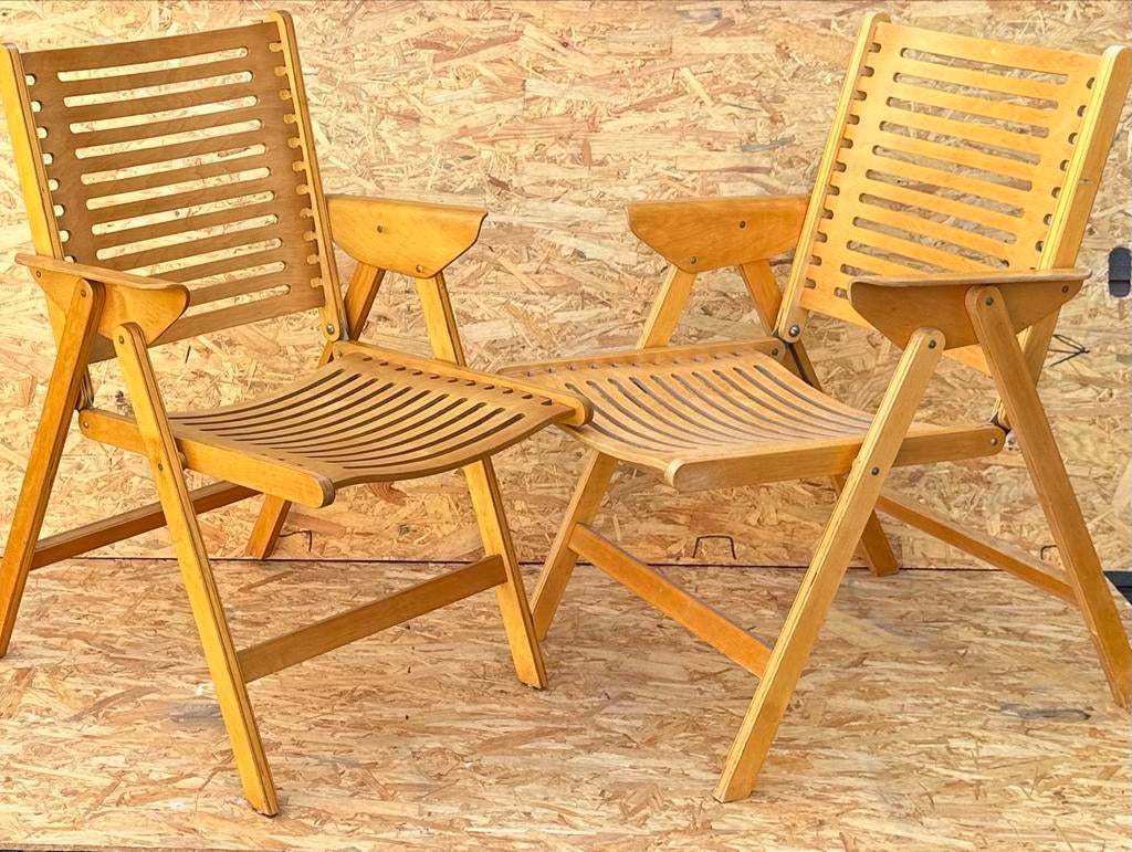 2 Rex vouwstoelen van Niko Kralj - Design Klassieker, Antiek en Kunst, Ophalen