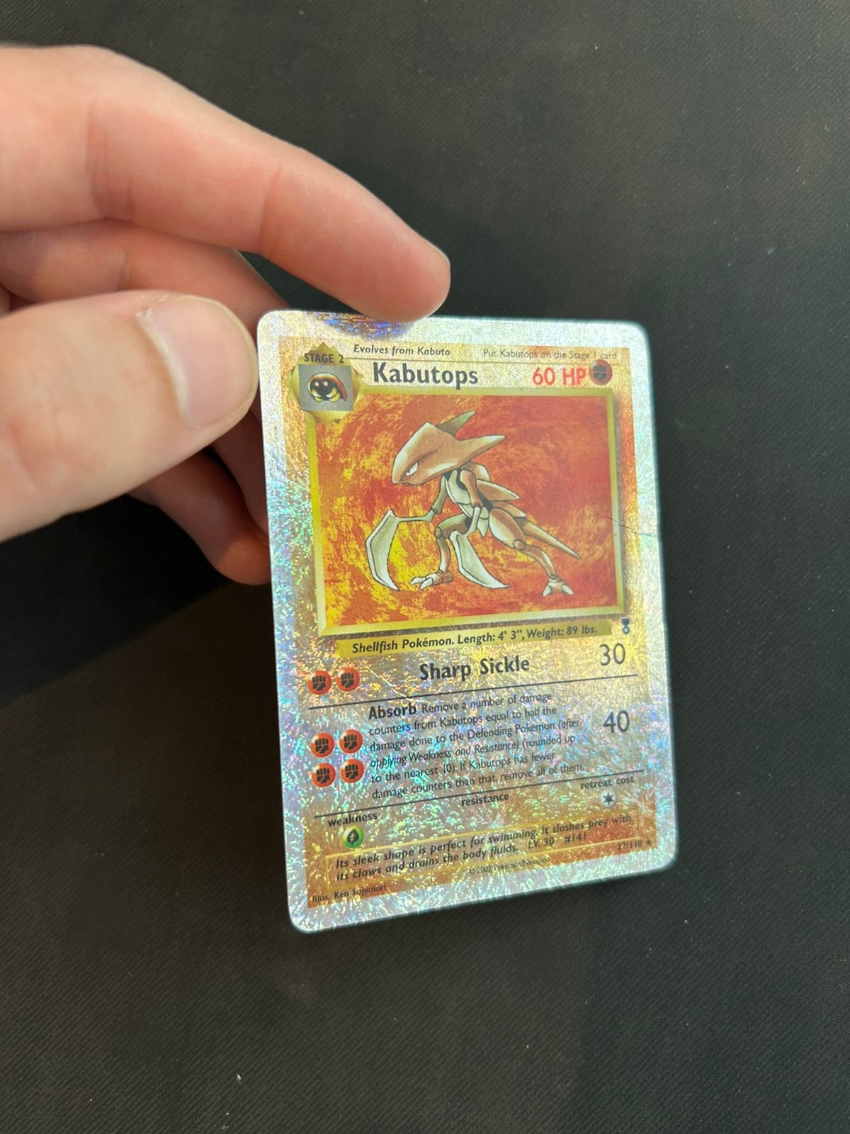 Kabutops reverse LC, Hobby en Vrije tijd, Verzamelkaartspellen | Pokémon, Ophalen of Verzenden, Nieuw, Losse kaart, Foil