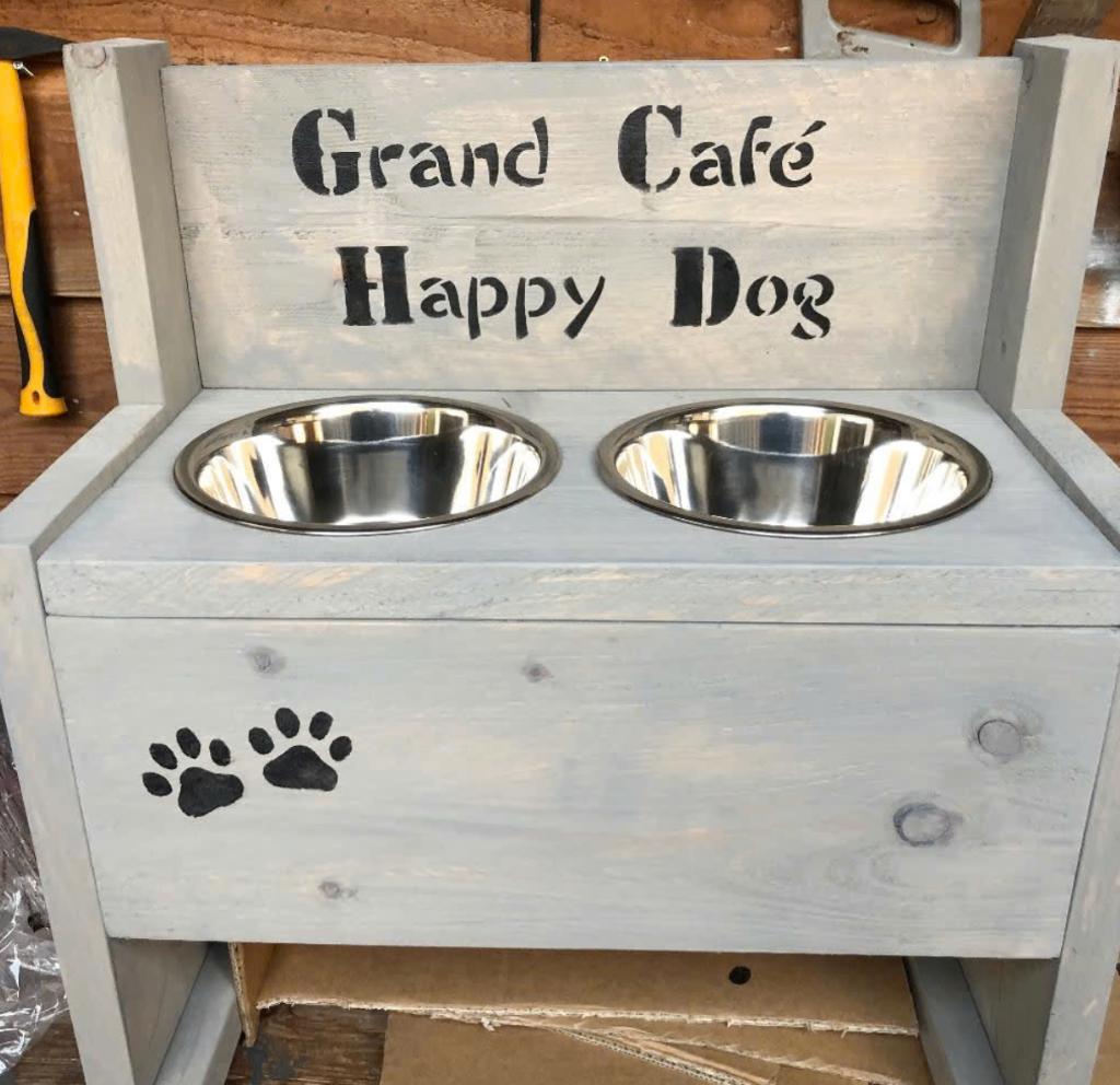 Eet-Drinkbakken voor hond met GRATIS NAAM HOND, Ophalen of Verzenden, Nieuw