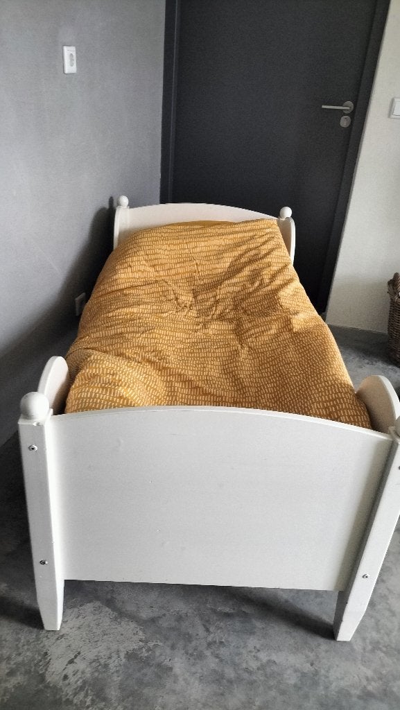 peuter bed met matras en beddengoed, Gebruikt, Minder dan 70 cm, 160 tot 180 cm, Ophalen