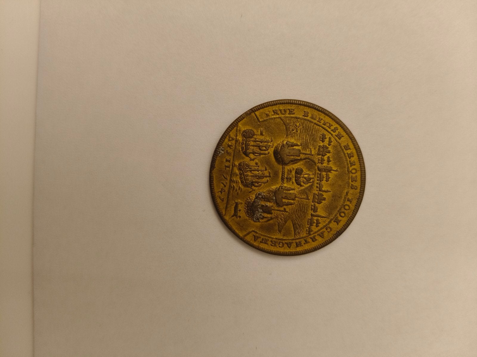 Historische Medaille 1747 - Slag bij Bergen op Zoom, Ophalen of Verzenden