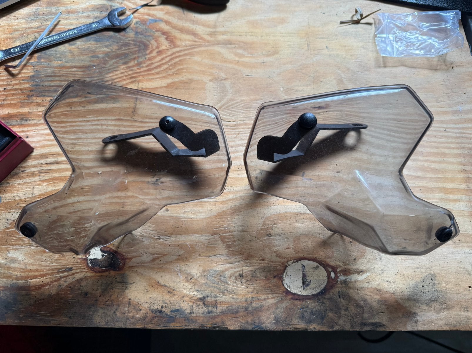Puig stuur deflectors R1200GS(A) / R1250GS(A), Ophalen of Verzenden, Gebruikt