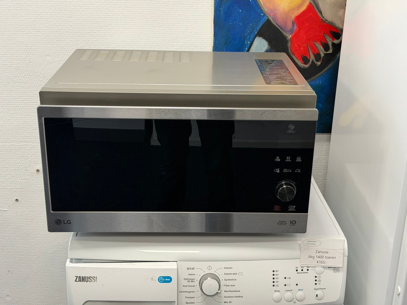 LG MJ3965ACS Rvs combimagnetron (inruilkoopje) incl garantie, Ophalen, LG MJ3965ACS Rvs, Nulachtenvijftig.nl, Nl